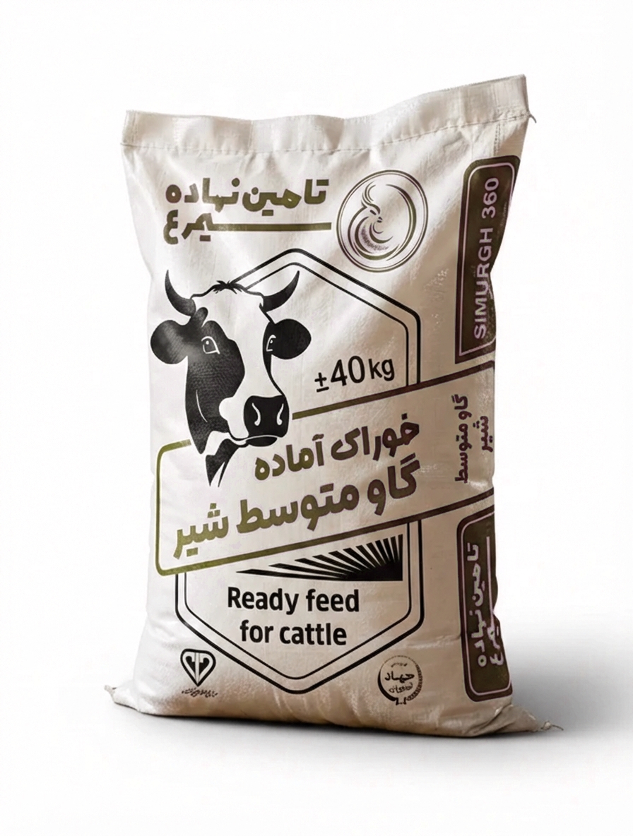 خوراک آماده گاو متوسط شیر